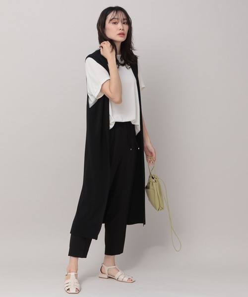 「Elura」 イージーパンツ SMALL ネイビー レディース_画像5