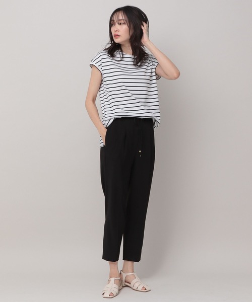 「Elura」 イージーパンツ SMALL ネイビー レディース_画像6