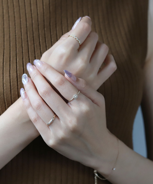 SIENA ROSE（シエナロゼ） 指輪 リング Toi et Moi・ペアリング「mer