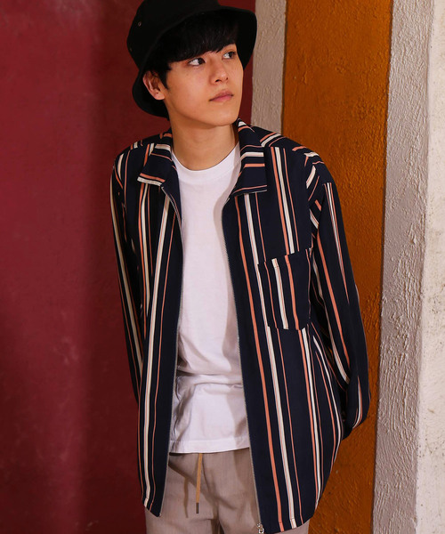 Y’s for men ブルゾン ジャケット ストライプ Y's for men / YOHJI YAMAMOTO] 新作/ストライプジャケット (Yohji