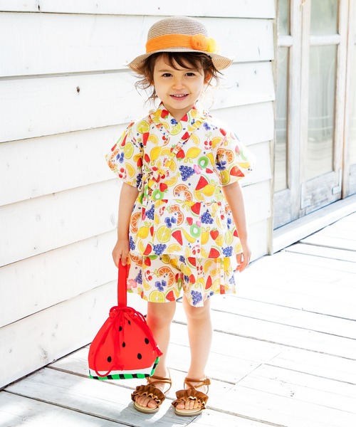 超美品再入荷品質至上 浴衣 フルーツ柄甚平 授与