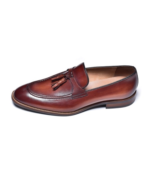 Recipeのタッセルローファー　ヌバックミント　スリップオン　日本製 MUYA｜Tassel slip-ons (受注生産) タッセルスリッポン - MUYA