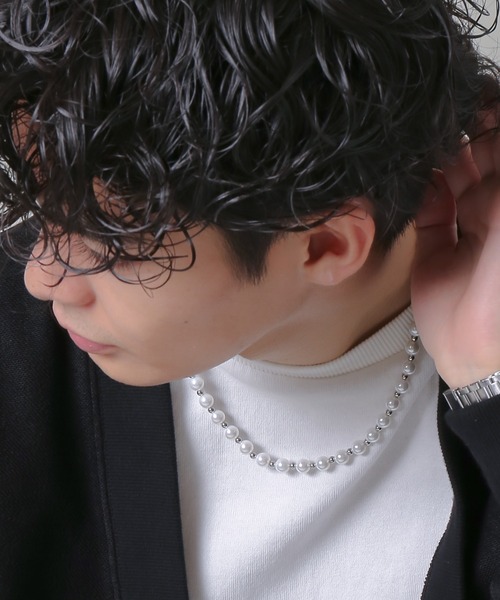 ユニセックス パールネックレス unisex SPINNS ネックレス パールネックレス/50cm/ユニセックス メンズ