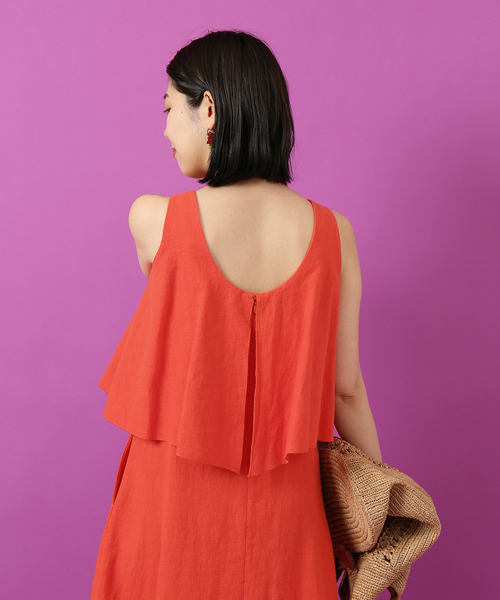専用 iena la boucle ラッフルヘムチュニックキャミワンピース iena la boucle ラッフルヘムチュニックキャミワンピース