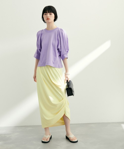 ADAM ET ROPE'　　【サステナブル】グラフィックスカート ADAM ET ROPE'｜【サステナブル】Mixニットスカート | Rakuten