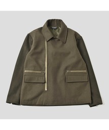 【極美品】NOCOFFEE ウールコート ライダース ピーコートXLサイズ SHIPS（シップス） ピーコート pコート 「WEB限定」「手洗い可能