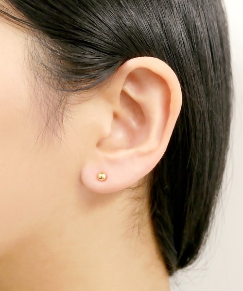 va vendome aoyama ピアス K10 イエローゴールド ボールピアス メンズ