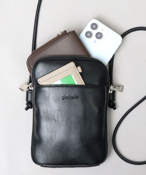 新しいブランド BERLUTI レザー 黒 スマホショルダーバッグ バッグ