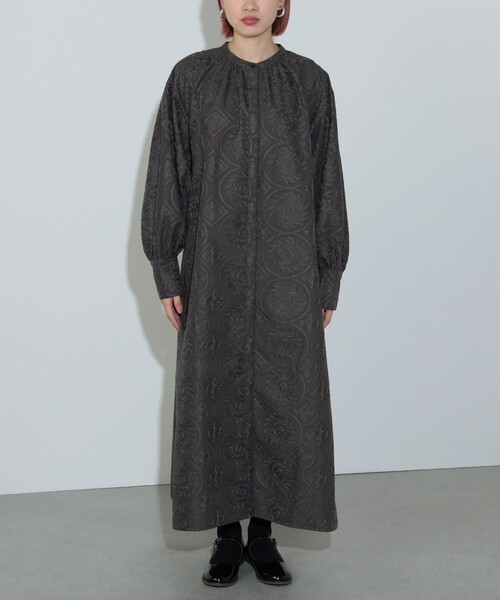 BEAMS HEART（ビームス ハート） ワンピース 総刺繍 オーバー シャツ