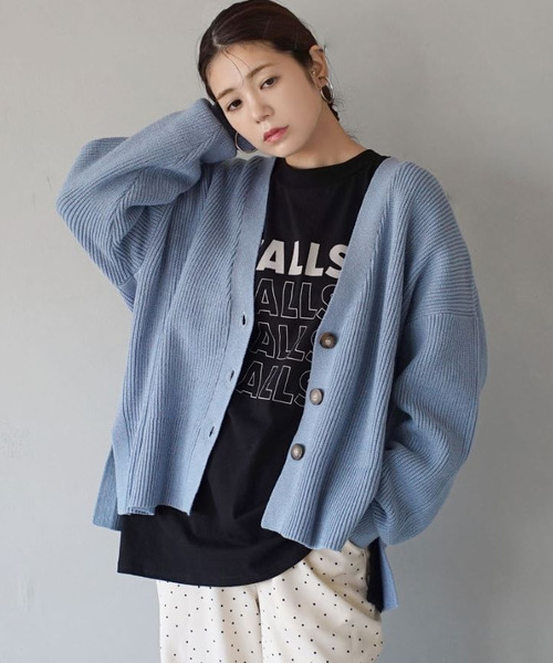 MIMIMEMETE（ミミメメット） カーディガン リブ編み ボックス