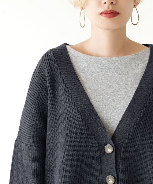 MIMIMEMETE（ミミメメット） カーディガン リブ編み ボックス