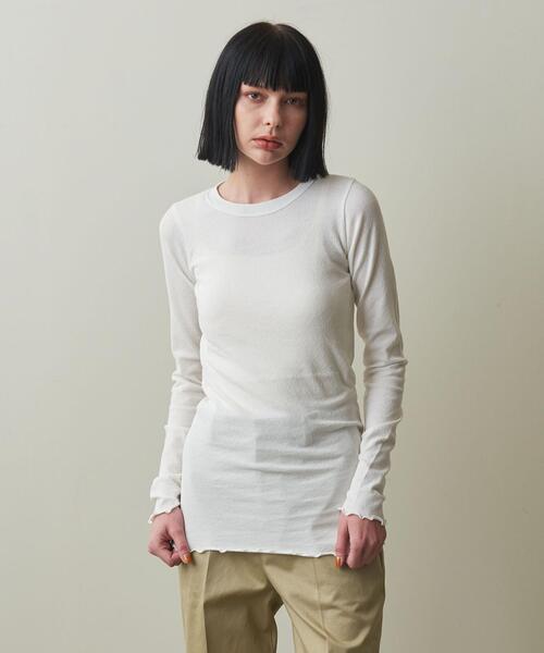 tシャツ Tシャツ 「Steven Alan」コットン ロングスリーブ プル 