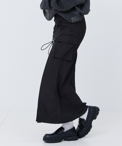 17HR（セブンティーンアワーズ） スカート スリットギャザースカート