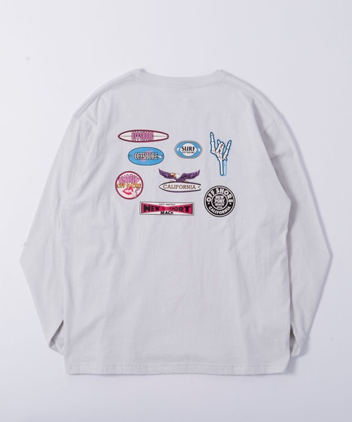 OFFSHORE tシャツ OLD GRAPHIC L/S TEE/オールドサーフ