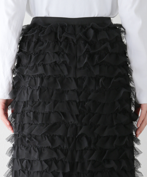 【TORRAZZO DONNA/トラッゾドンナ】フリルスカート セール】【TORRAZZO DONNA/トラッゾドンナ】Ruffle Skirt