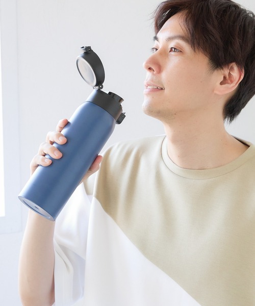 LAKOLE（ラコレ） 水筒 ワンタッチポータブルタンブラー「750ml