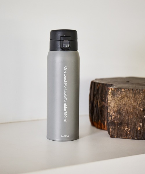 LAKOLE（ラコレ） 水筒 ワンタッチポータブルタンブラー「750ml