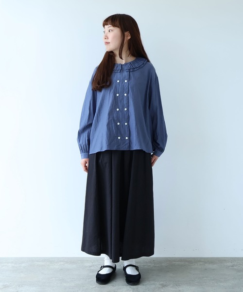bulle de savon（ビュルデサボン） ブラウス シャツ コットン/キュプラ
