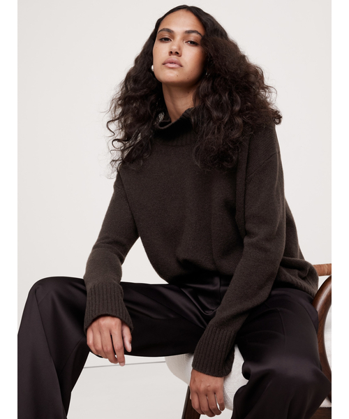 ニット セーター オーバーサイズ ミッドウェイト カシミヤ