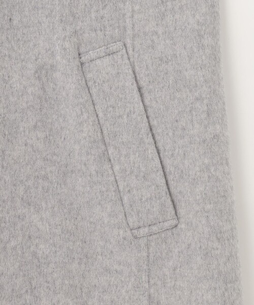 コート アウター ウールナイロンリバー フード付き レディース