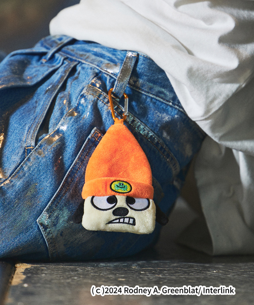 パラッパラッパー　ポーチ LAROUTE（ラルート） ポーチ 「Parappa The Rapper×LAROUTE」カラビナ