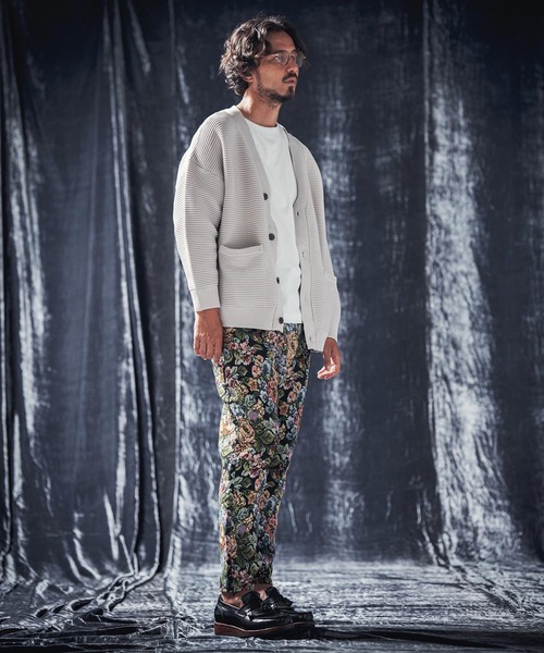 ANGENEHM（アンゲネーム） カーディガン mcg3534-Light yarn rippl