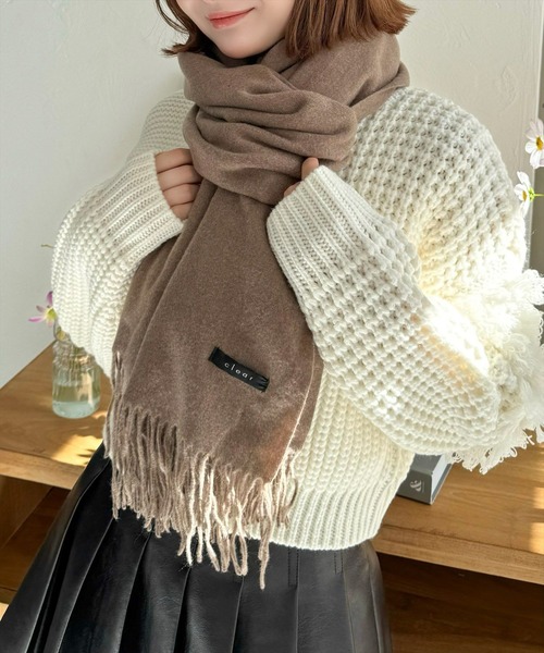 clear マフラー ストール 「8色展開」無地ストール 「マフラー