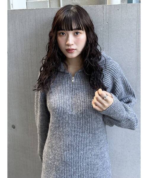 PUTUMAYO グレー ワンピース IEDIT[イディット] WOODSコラボ ナイロン遣いの裏起毛カットソー