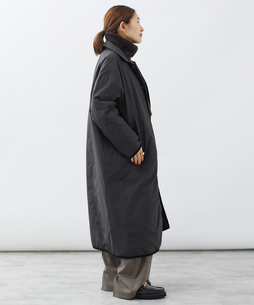 ▼定価19万✨美品✨ドゥロワー【36】リバーシブル　ロングコート チェック ▽定価19万✨美品✨ドゥロワー【36】リバーシブル ロングコート