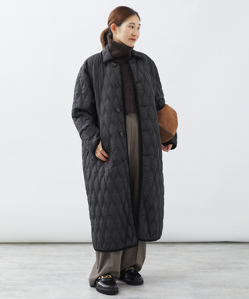 2024年 TICCA リバーシブル キルティング ロング コート TICCA（ティッカ） コート アウター リバーシブルキルティングロング