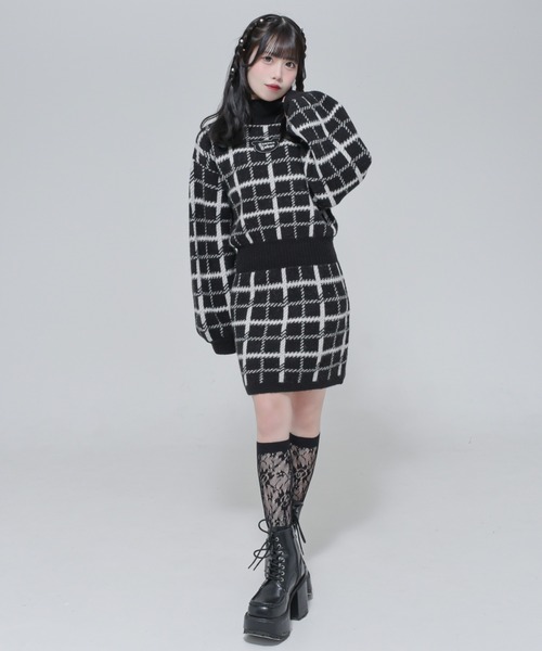 トラバストーキョー　チェックパターンビスチェセットアップ TRAVAS TOKYO/トラバス トーキョー』Check pattern Bustier Set