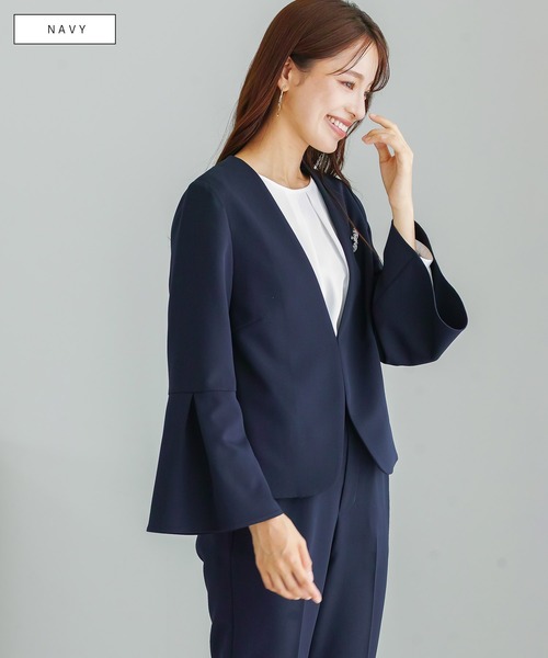 スーツ 洗濯機で洗える！UVカット！ストレッチ！防シワ！ダブルピケ