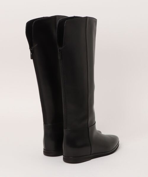 【美品】CORSO ROMA9 セミスクエア　ワイドシャフト　ロングブーツ　38 美品】CORSO ROMA9 セミスクエアワイドシャフトロングブーツ38