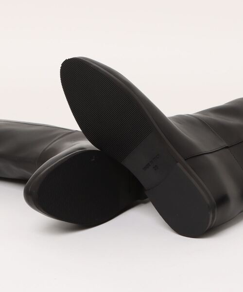 【美品】CORSO ROMA9 セミスクエア　ワイドシャフト　ロングブーツ　38 美品】CORSO ROMA9 セミスクエアワイドシャフトロングブーツ38