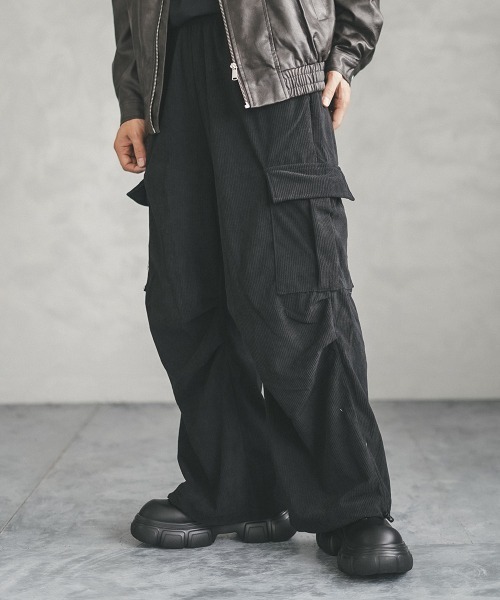 Shoowtime（ショウタイム） カーゴパンツ knee tuck corduroy cargo