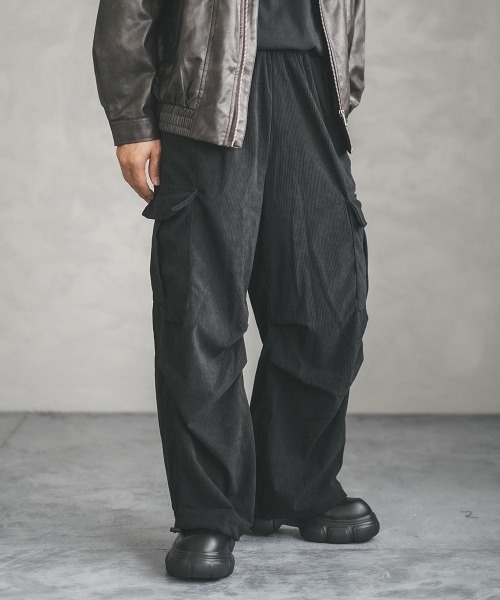 Shoowtime（ショウタイム） カーゴパンツ knee tuck corduroy cargo