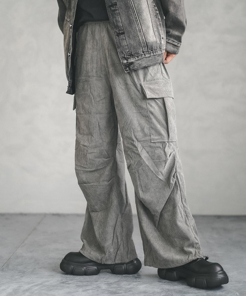 Shoowtime（ショウタイム） カーゴパンツ knee tuck corduroy cargo