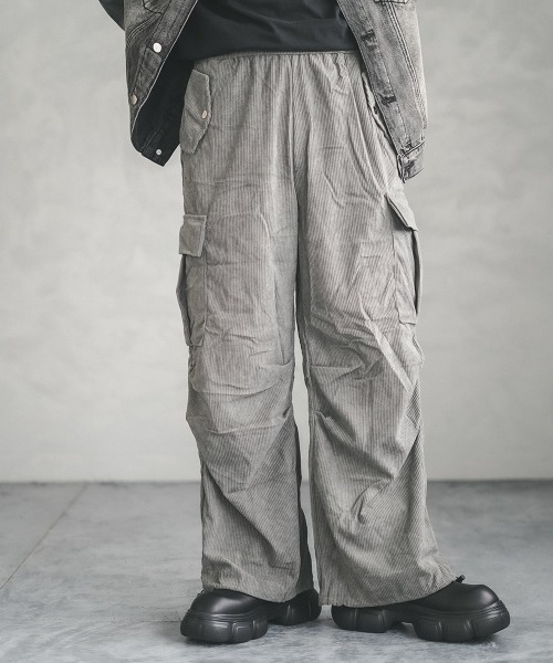 Shoowtime（ショウタイム） カーゴパンツ knee tuck corduroy cargo