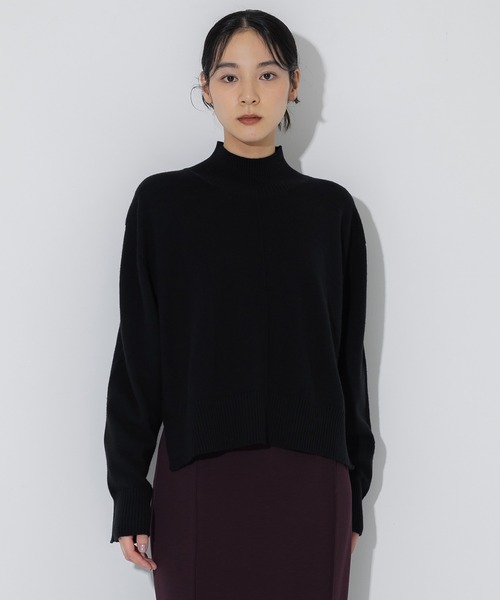 ニット セーター 「STUDIOUS/ステュディオス」Merino Wool Turtle Neck Knit/メリノウールタートルネックニット レデ