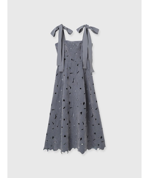 EIMY ISTOIRE（エイミーイストワール） ワンピース ベロアカットワーク