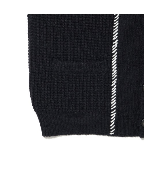 STUDIO SEVEN カーディガン Stitch Docking Knit Cardigan