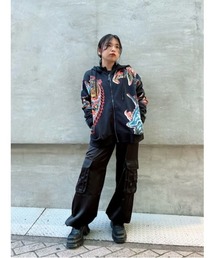 Desigual（デシグアル） トレーナー スウェット アートモチーフ ジップ