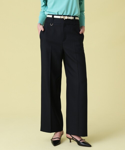 ANAYI アナイ/ワイドパンツ 36 ANAYI（アナイ） パンツ ブライトツイルDカンワイドパンツ レディース