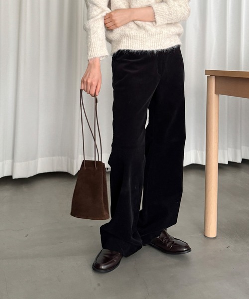 CANAL JEAN ハンドバッグ diggity スエードミニ巾着バッグ