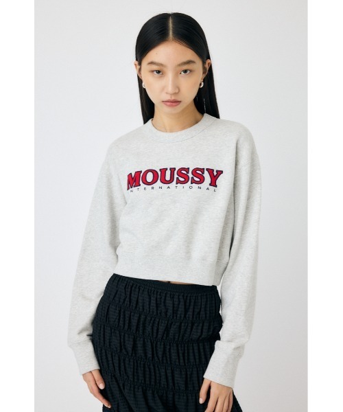 MOUSSY トレーナー スウェット TWILL APPLIQUE プルオーバー