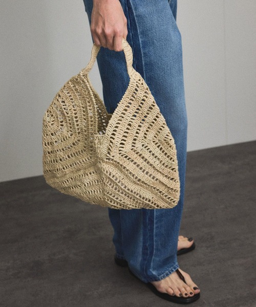 SALON adam et rope' かごバッグ カゴバッグ 「African Square