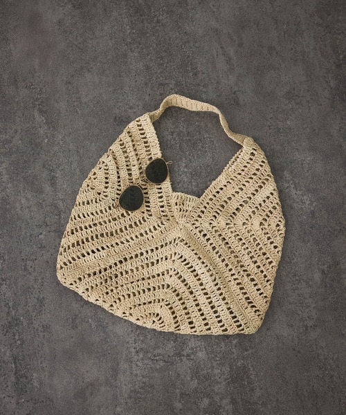SALON adam et rope' かごバッグ カゴバッグ 「African Square