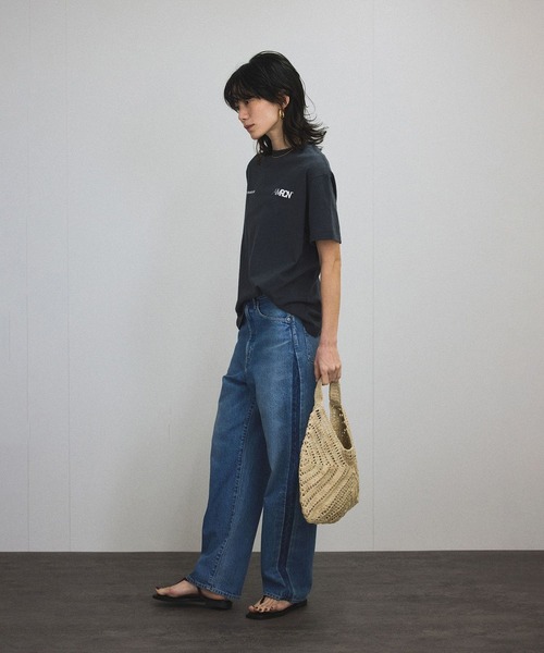 【美品】アフリカンスクエアー ラフィア カゴバック ショルダー SALON adam et rope' かごバッグ カゴバッグ 「African Square