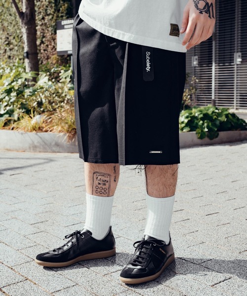 Subciety（サブサエティ） ハーフパンツ ワイドパンツ スラックス Wool