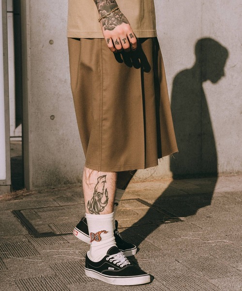 Subciety（サブサエティ） ワイドパンツ ハーフパンツ スラックス